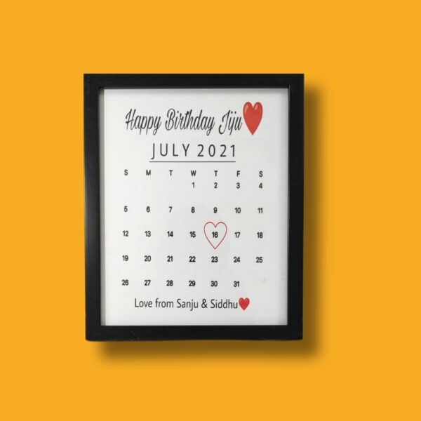 Customized Calendar Frame