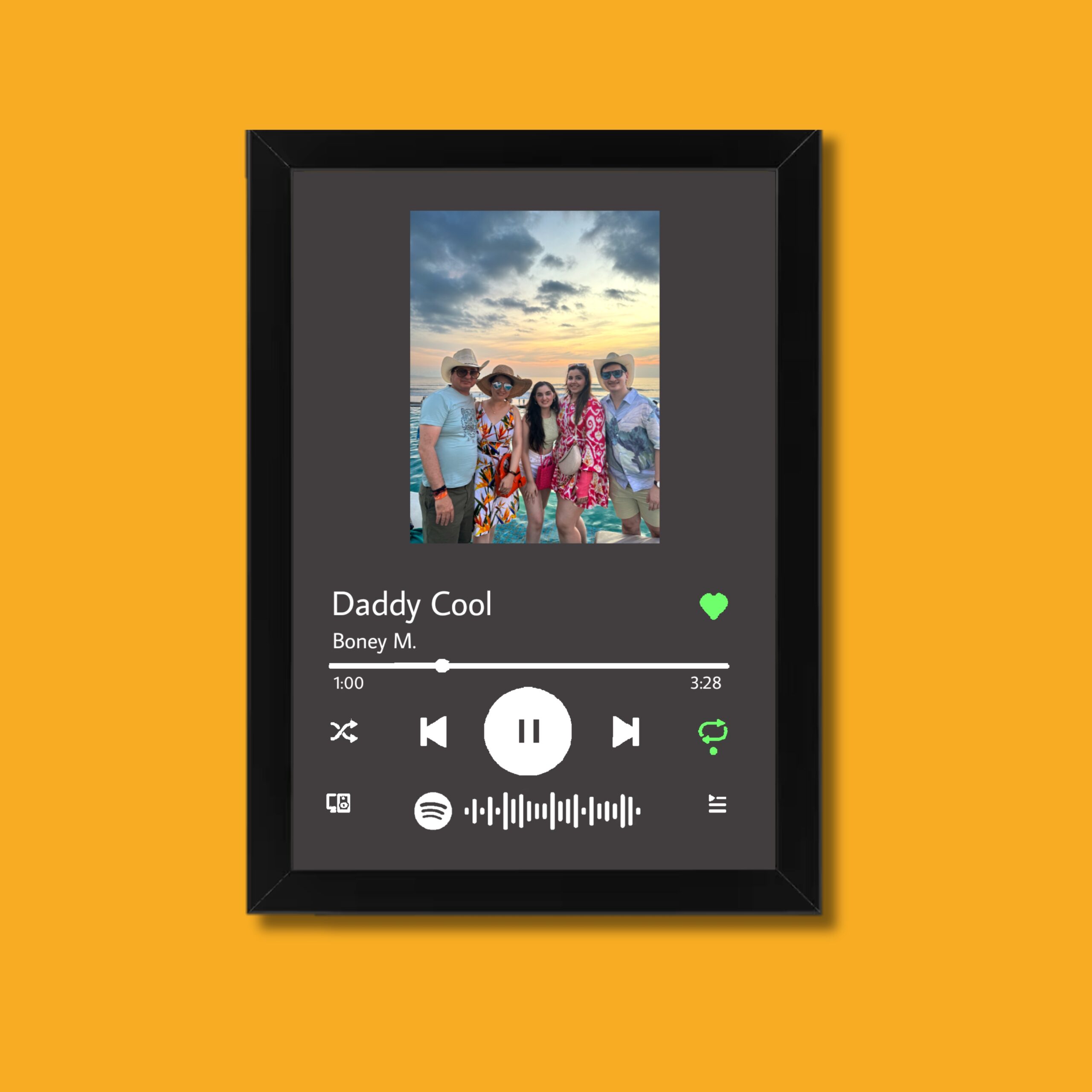 Customised Spotify Frames